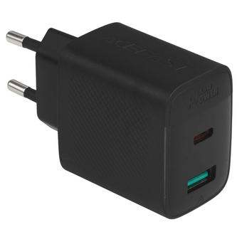  Зарядное устройство ACEFAST AF-A106-BK P45W Gan USB-C+USB-A Charger EU Black 