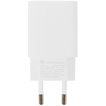  СЗУ Xiaomi 20W Fast Charging Power Adapter Type-C MDY-20-EG EU белый 