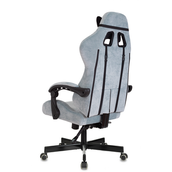  Кресло игровое Knight Terminator Light-28 серо-голубой крестов. металл 