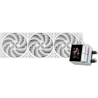  СВО PcCooler DS360 Display ARGB (DS360-WHAWXY-GL) Soc-AM5/AM4/1200/1700/1851 белый 4-pin 39.8dB Al LCD 310W Ret 