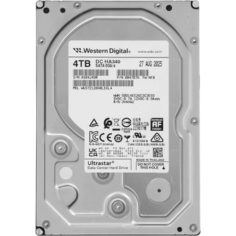  HDD WESTERN DIGITAL DC HA340 WUS721204BLE6L4_0B47076 SATA 4TB 7200RPM 6GB/S 256MB 