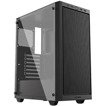  Корпус ID-Cooling Ware 310 Black ATX/ win TG/ no fan/ Type C/ CPU 160mm/ GPU 320mm/ no PSU 