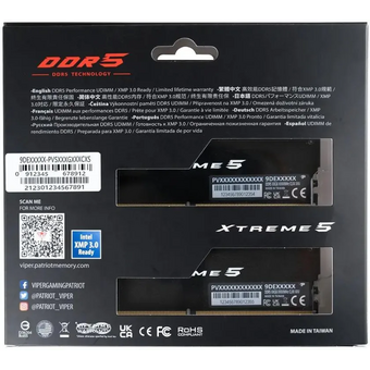  ОЗУ PATRIOT PVX532G60C30K DIMM 32GB (16GBx2) DDR5-6000 