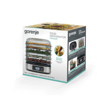 Сушка для фруктов и овощей Gorenje FDK500DE 5под белый 