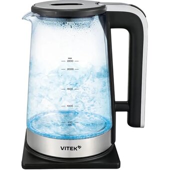  Электрочайник Vitek VT-WK1073 черный/серебристый 