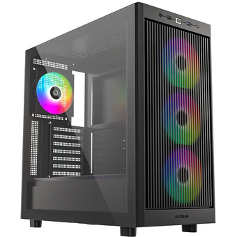  Корпус ID-Cooling Ware 510 черный без БП ATX 7x120mm 5x140mm 1xUSB2.0 1xUSB3.0 audio bott PSU 
