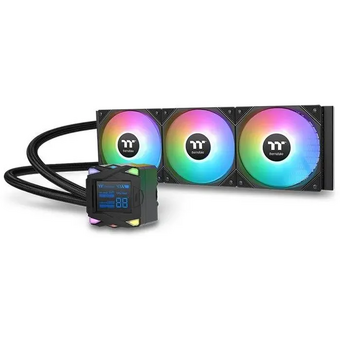  СВО Thermaltake LA360-S (cl-w462-pl12sw-a), LCD, 4-pin, ARGB, 120мм, белый, retail 