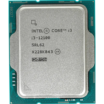  Процессор Intel Core i3-12100 (CM8071504651012SRL62) APU LGA1700 (Alder Lake, 4C/8T, 3.3/4.3GHz, 12MB, 60/89W, UHD Graphics 730) OEM 