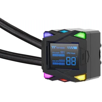  СВО Thermaltake LA360-S (cl-w462-pl12sw-a), LCD, 4-pin, ARGB, 120мм, белый, retail 