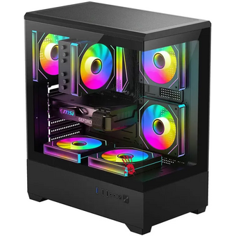  Корпус Bloody CC-127 черный без БП E-ATX 7x120mm 1xUSB2.0 2xUSB3.0 audio bott PSU 