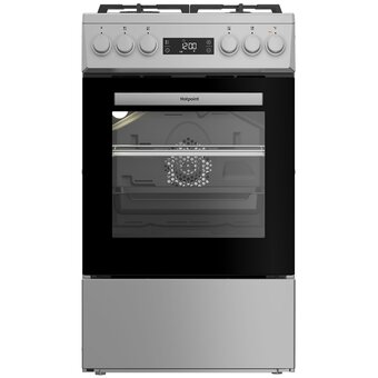  Кухонная плита Hotpoint HSG5F1HX серебристый 