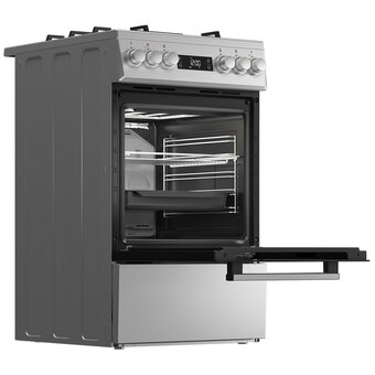 Кухонная плита Hotpoint HSG5F1HX серебристый 