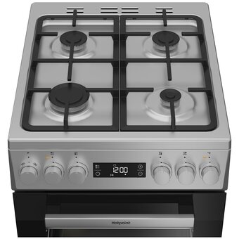  Кухонная плита Hotpoint HSG5F1HX серебристый 