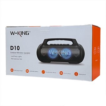  Портативная колонка W-King D10 (One Mic) черный 