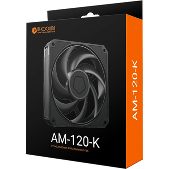  Вентилятор ID-Cooling AM-120-K 120х120x25 черный 4-pin 31дБ Ret 