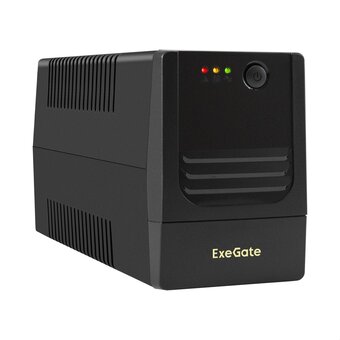  ИБП Exegate Power NB-500.LED.AVR.2SH (EX299480RU) 500VA/300W, LED, AVR, 2*Schuko, батарея 12V 4.5Ah, Black 