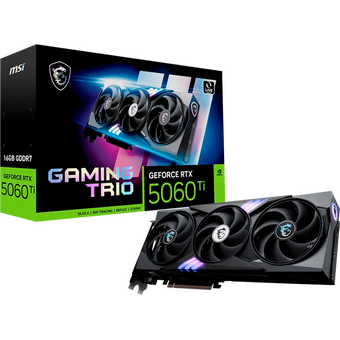  Видеокарта MSI RTX5060Ti Gaming Trio 16GB (RTX 5060 Ti 16G Gaming Trio) GDDR7 128bit 3xDP HDMI 3Fan RTL 