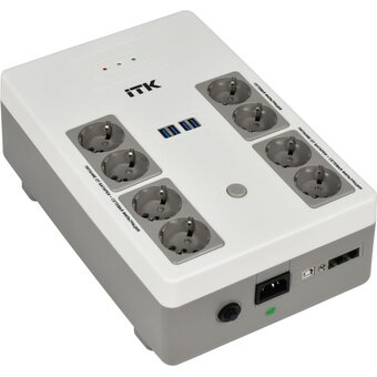  ИБП ITK Electra EST8-800VA-1-001 480Вт 800ВА черный 