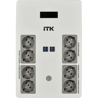  ИБП ITK Electra EST8-1000VA-1-001 600Вт 1000ВА черный 