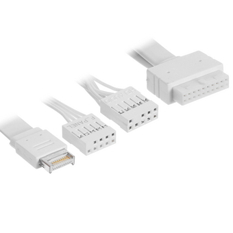  Корпус SAMA V43 White (V43-WHADA6X1-GL) без БП, Midi-Tower, TG, 6x120mm ARGB, 2xUSB 3.0 + 1xUSB 3.2 Type-C, ATX, mITX 