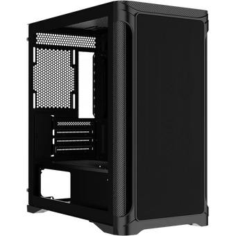  Корпус SAMA S31E Black (S31E-BKMMA0X1-GL) без БП, Midi-Tower, TG, no fans, 2xUSB 3.0 + 1xUSB 3.2 Type-C, mATX, mITX 