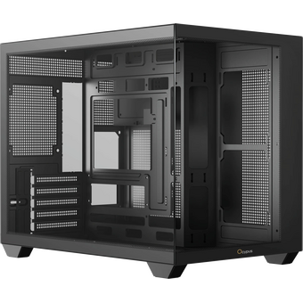  Корпус Ocypus Gamma C54 BK Black (Gamma-C54-BKD000XX-GL) без БП, Midi-Tower, TG, no fans, 1xUSB-C + 2xUSB 3.0, mATX, mITX 