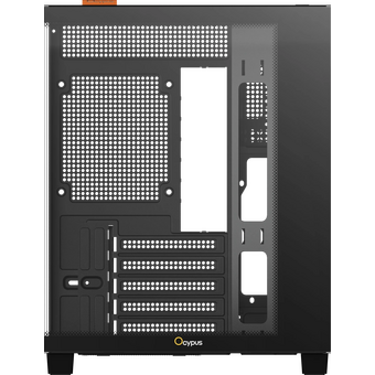  Корпус Ocypus Gamma C54 BK Black (Gamma-C54-BKD000XX-GL) без БП, Midi-Tower, TG, no fans, 1xUSB-C + 2xUSB 3.0, mATX, mITX 