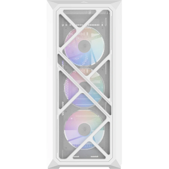  Корпус SAMA S41 White (S41-WHAMA4X1-GL) без БП, Midi-Tower, TG, 4x120mm ARGB, 2xUSB 3.0 + 1xUSB 3.2 Type-C, ATX, mITX 