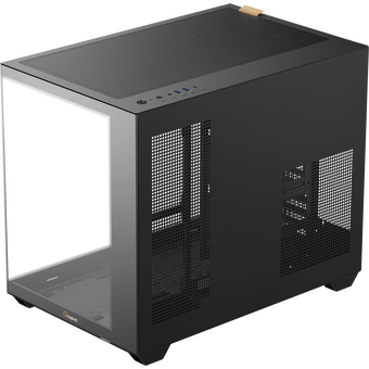 Корпус Ocypus Gamma C54 BK Black (Gamma-C54-BKD000XX-GL) без БП, Midi-Tower, TG, no fans, 1xUSB-C + 2xUSB 3.0, mATX, mITX 
