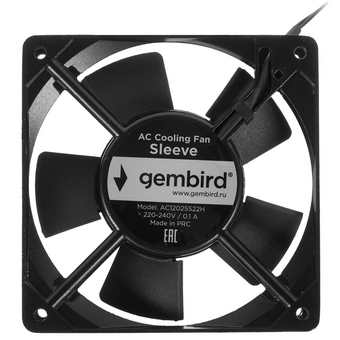  Вентилятор Gembird (AC12025S22H) черный 