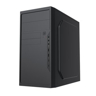  Корпус Foxline FL-733R (FL-733R-FZ500R-U2C2) с БП 500Вт, mATX, 2x5.25EXT, 2x3.5EXT, 5x3.5INT, 2xUSB2.0, 2xUSB-C (19pin), HDA, w/o FAN 
