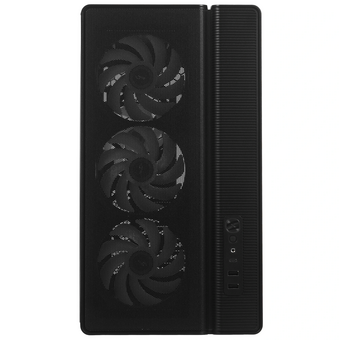  Корпус SAMA S50 Black (S50-BKAGA4X1-GL) без БП, Midi-Tower, TG, 4x120mm ARGB, 2xUSB 3.0 + 1xUSB 3.2 Type-C, ATX, mITX 