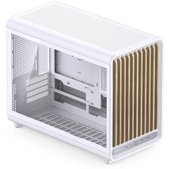  Корпус JONSBO D33 Wood White, без БП, Mini-Tower, TG, no fan, 2xUSB-A 3.0 + 1xUSB-C 3.2, mATX, mITX 
