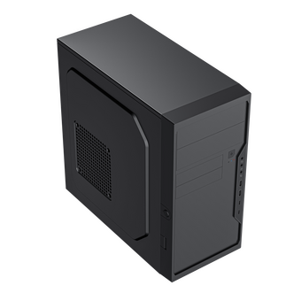  Корпус Foxline FL-733R (FL-733R-FZ500R-U2C2) с БП 500Вт, mATX, 2x5.25EXT, 2x3.5EXT, 5x3.5INT, 2xUSB2.0, 2xUSB-C (19pin), HDA, w/o FAN 