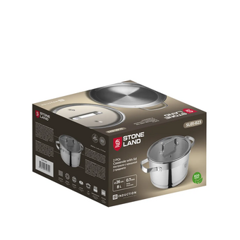  Кастрюля StoneLand SL01-023 нерж 