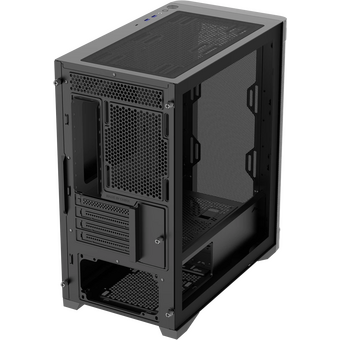  Корпус SAMA S31E Black (S31E-BKMMA0X1-GL) без БП, Midi-Tower, TG, no fans, 2xUSB 3.0 + 1xUSB 3.2 Type-C, mATX, mITX 