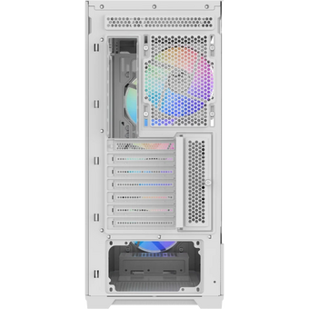  Корпус SAMA S41 White (S41-WHAMA4X1-GL) без БП, Midi-Tower, TG, 4x120mm ARGB, 2xUSB 3.0 + 1xUSB 3.2 Type-C, ATX, mITX 