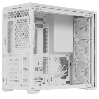  Корпус SAMA S50 White (S50-WHAGA4X1-GL) без БП, Midi-Tower, TG, 4x120mm ARGB, 2xUSB 3.0 + 1xUSB 3.2 Type-C, ATX, mITX 