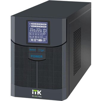  ИБП ITK ELT-1000VA-1-002-S Electra LT 1кВА/0,8кВт с АКБ 2x7AH USB Schuko 