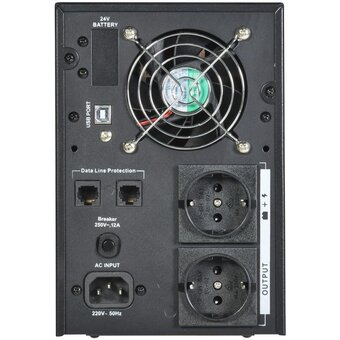  ИБП ITK ELT-1000VA-1-002-S Electra LT 1кВА/0,8кВт с АКБ 2x7AH USB Schuko 