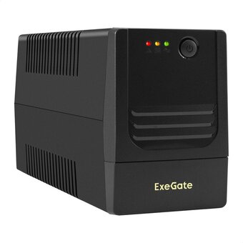  ИБП ExeGate Power NB-500.LED.AVR.4C13 (EX299478RUS) 500VA/300W, LED, AVR, 4*C13, батарея 12V 4.5Ah, Black 