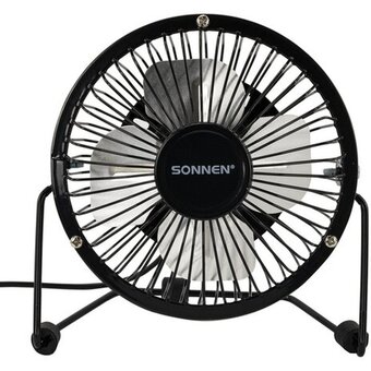  Вентилятор настольный SONNEN FT10-USB черный 