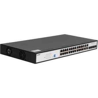  Коммутатор управляемый SNR SNR-S2300G-24TC-POE (L2) 24x1Гбит/с 4xКомбо(1000BASE-T/SFP) 24PoE 370W 