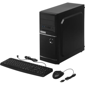  ПК Amur Нарвал A5A14 АМУЕ.466219.002 2169402 MT Ryzen 5 3400G (3.7) 8Gb SSD256Gb Vega 11 FreeDOS GbitEth 400W мышь клавиатура черный (RUS) 