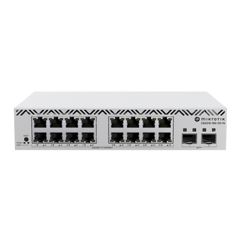  Коммутатор управляемый MikroTik CSS318-16G-2S+IN Cloud Smart Switch, 16x1Гбит/с, SFP/uplink: SFP+ 2x10Гбит/с 