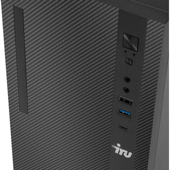  ПК iRU Planio 310H6SC (2153498) Tower Intel Core i3 14100F, DDR5 16ГБ, 512ГБ SSD, nVidia GeForce GT610 - 2 ГБ, Windows 11 Pro, черный 