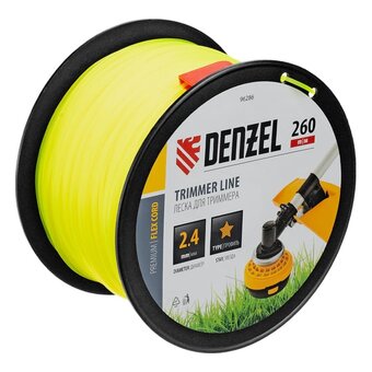  Леска для триммеров Denzel 96286 d-2.4мм L-260м 