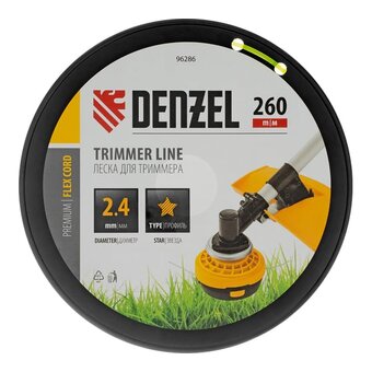  Леска для триммеров Denzel 96286 d-2.4мм L-260м 