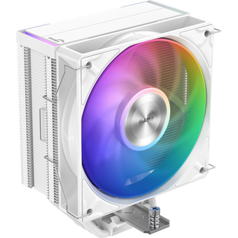  Кулер SAMA A40L WH (A40-WHWAYXOX-G) (240W, 4-pin PWM, 152mm, 4x6mm, ARGB, 1x120mm, 75.2CFM, 29dBA, 2200RPM, S: 1851/1700/1200) 