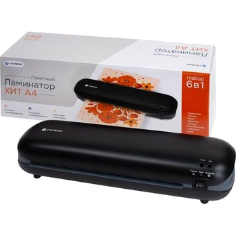  Ламинатор Heleos ЛМА4ХЧ черный 